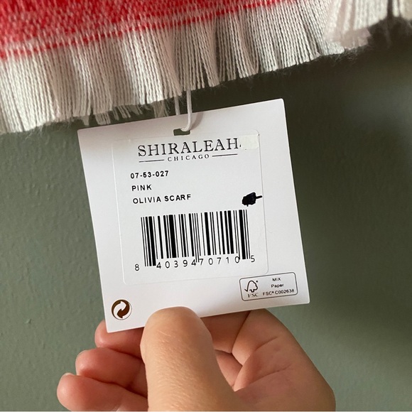 NWT Shiraleah Chicago Pink Blanket Scarf - Picture 5 of 9